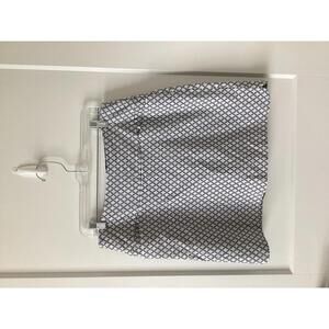 S.C.&Co. White Black Geometric Print Skort Size L Women’s Golf Tennis Activewear